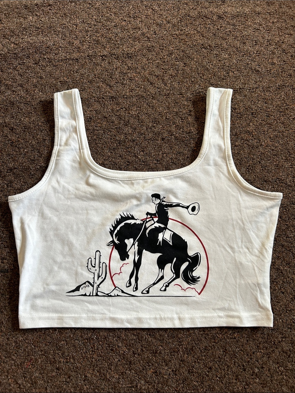 Western themed crop top